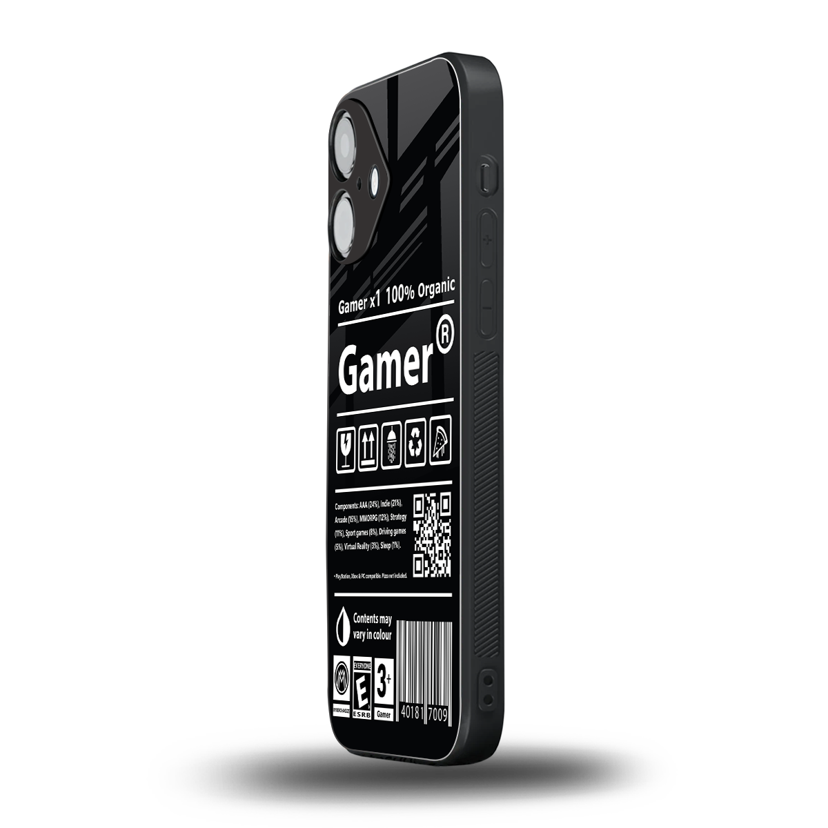 gamer back phone cover | glass case for iphone 16