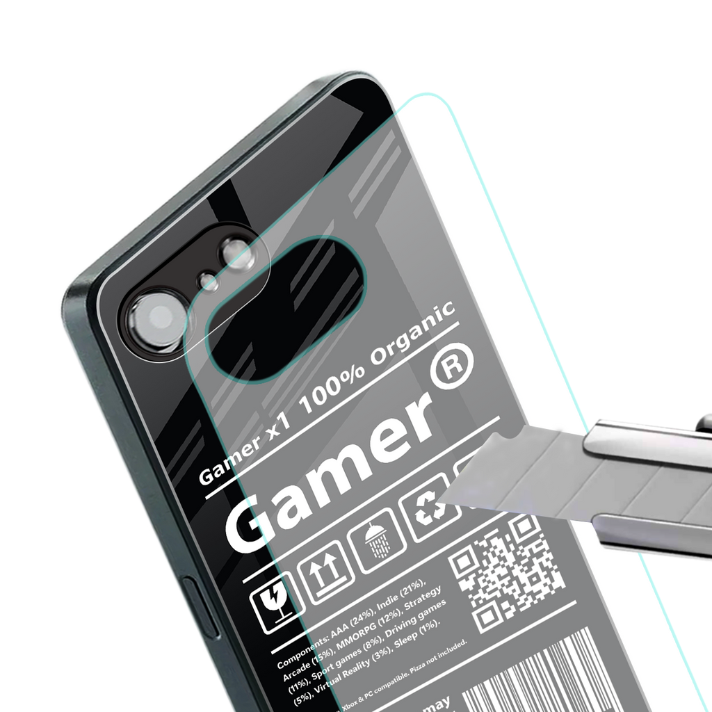 gamer back phone cover | glass case for iphone 16e