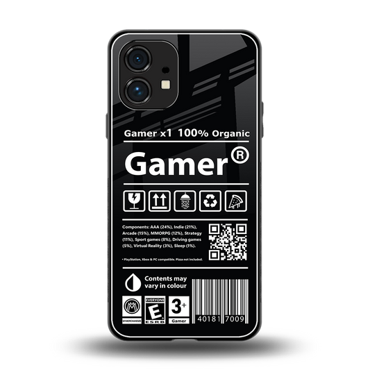 gamer back phone cover | glass case for nothing phone 1