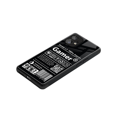 gamer back phone cover | glass case for nothing phone 1