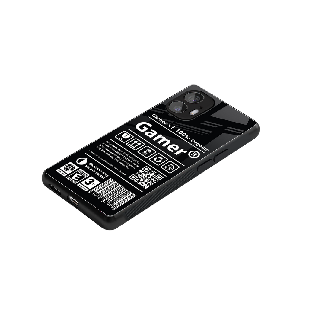 gamer back phone cover | glass case for nothing phone 2