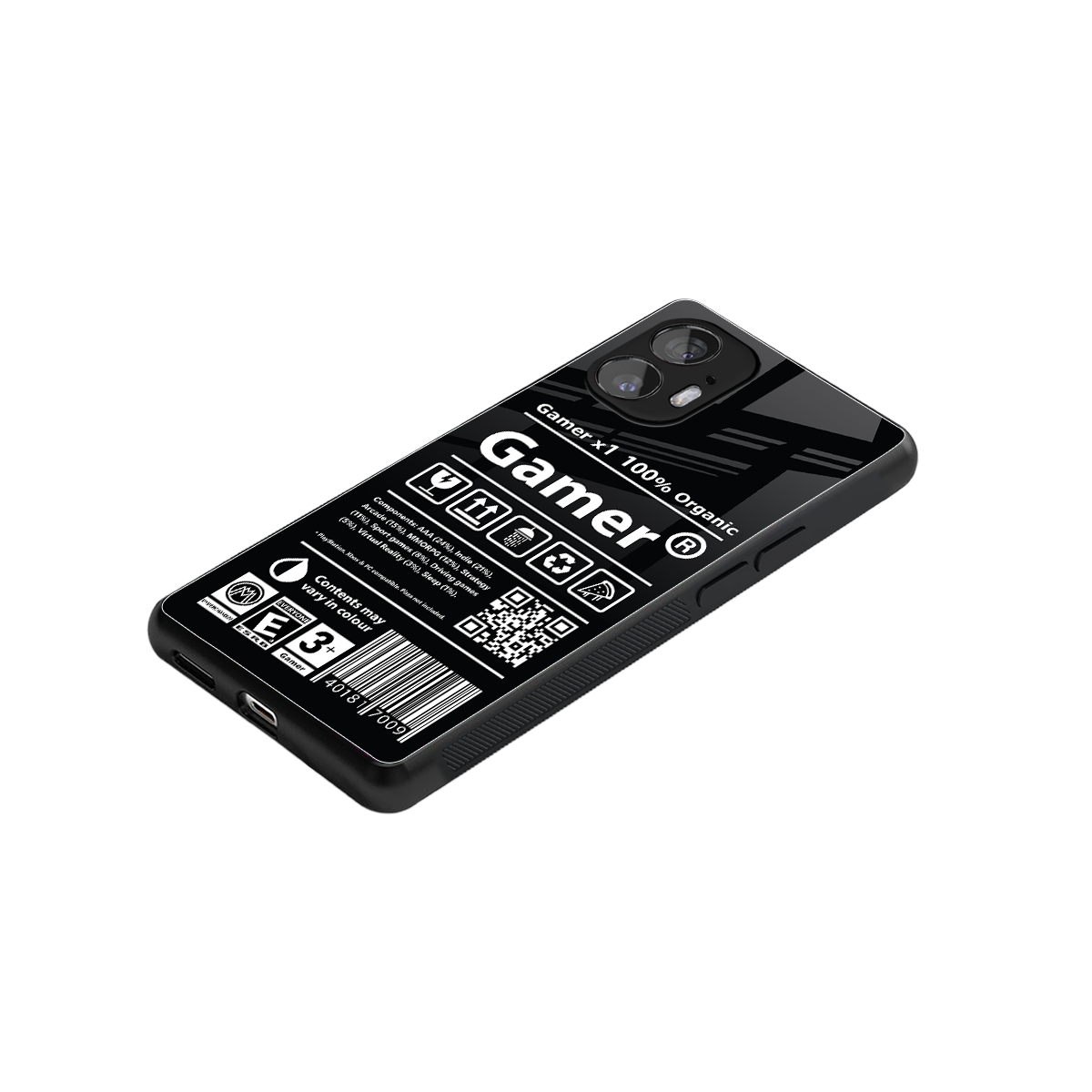 gamer back phone cover | glass case for nothing phone 2