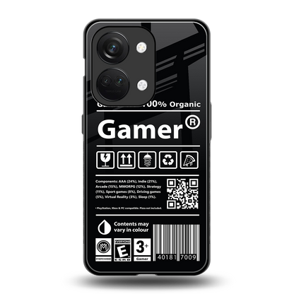 gamer back phone cover | glass case for oneplus nord 3