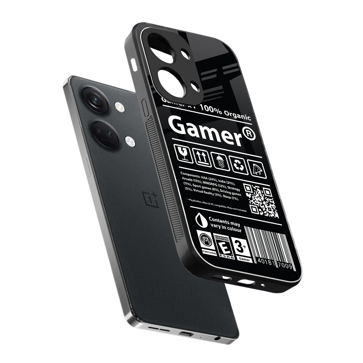 gamer back phone cover | glass case for oneplus nord 3