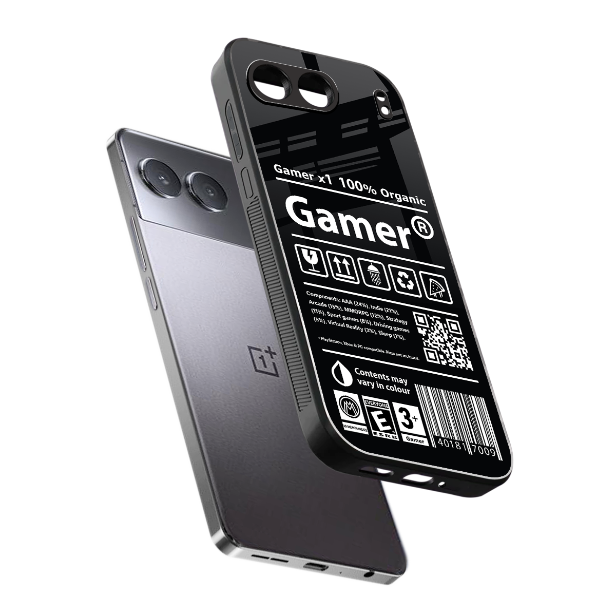 gamer back phone cover | glass case for oneplus nord 4