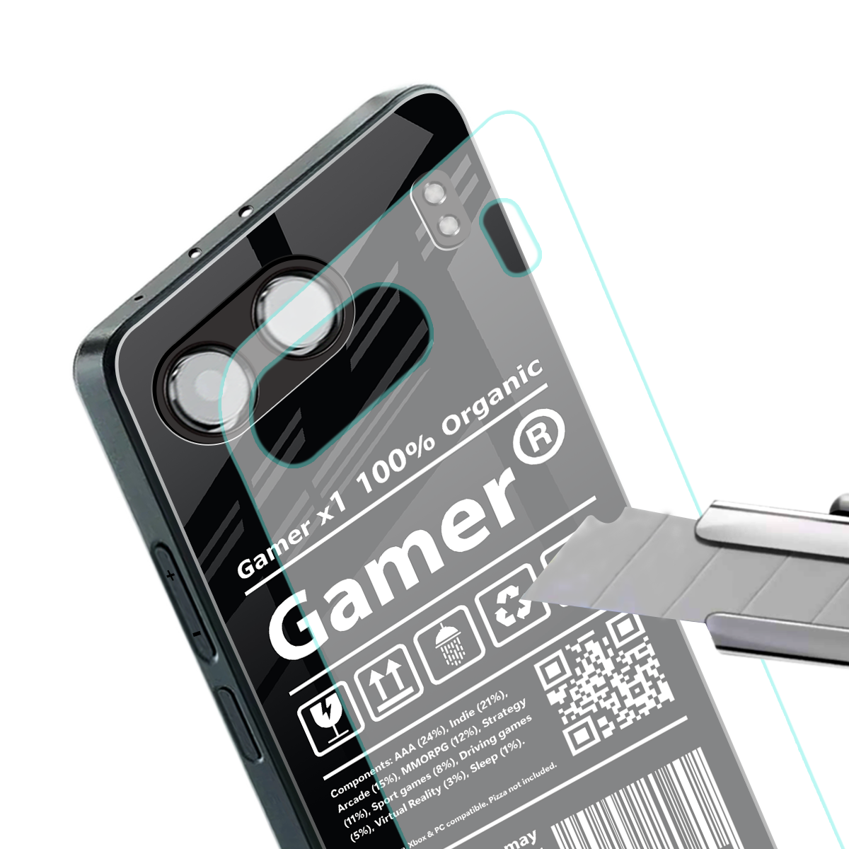 gamer back phone cover | glass case for oneplus nord 4