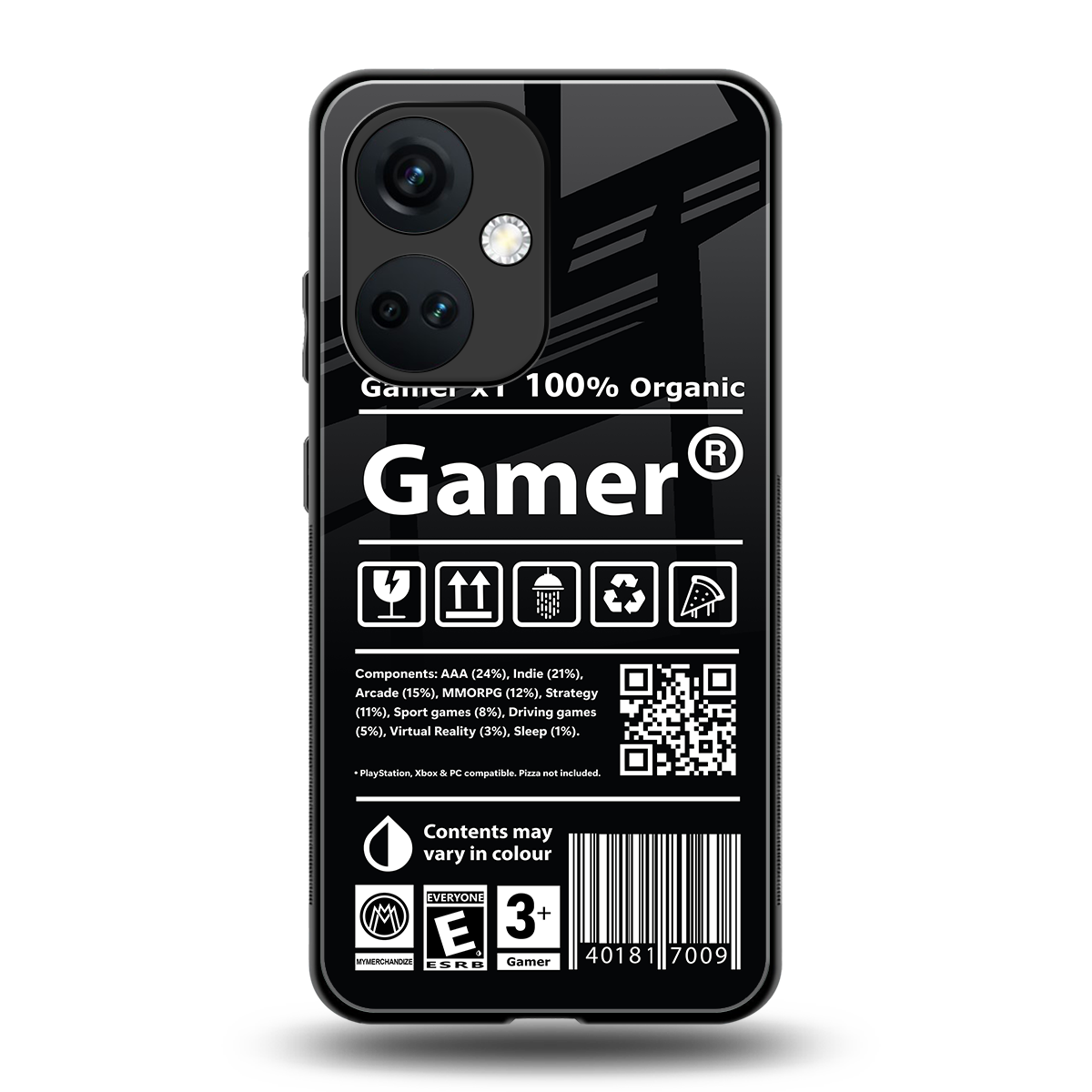 gamer back phone cover | glass case for oneplus nord ce 3