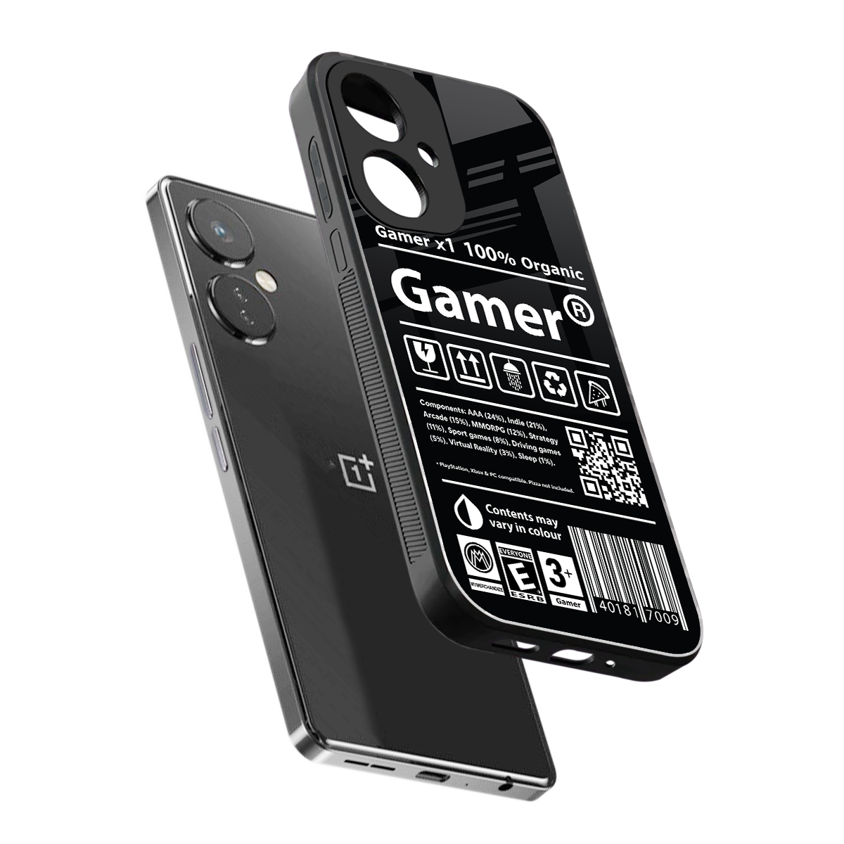 gamer back phone cover | glass case for oneplus nord ce 3