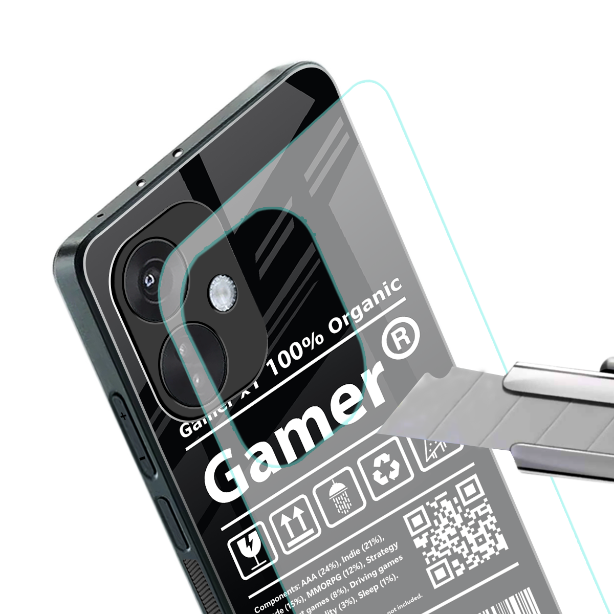 gamer back phone cover | glass case for oneplus nord ce 3