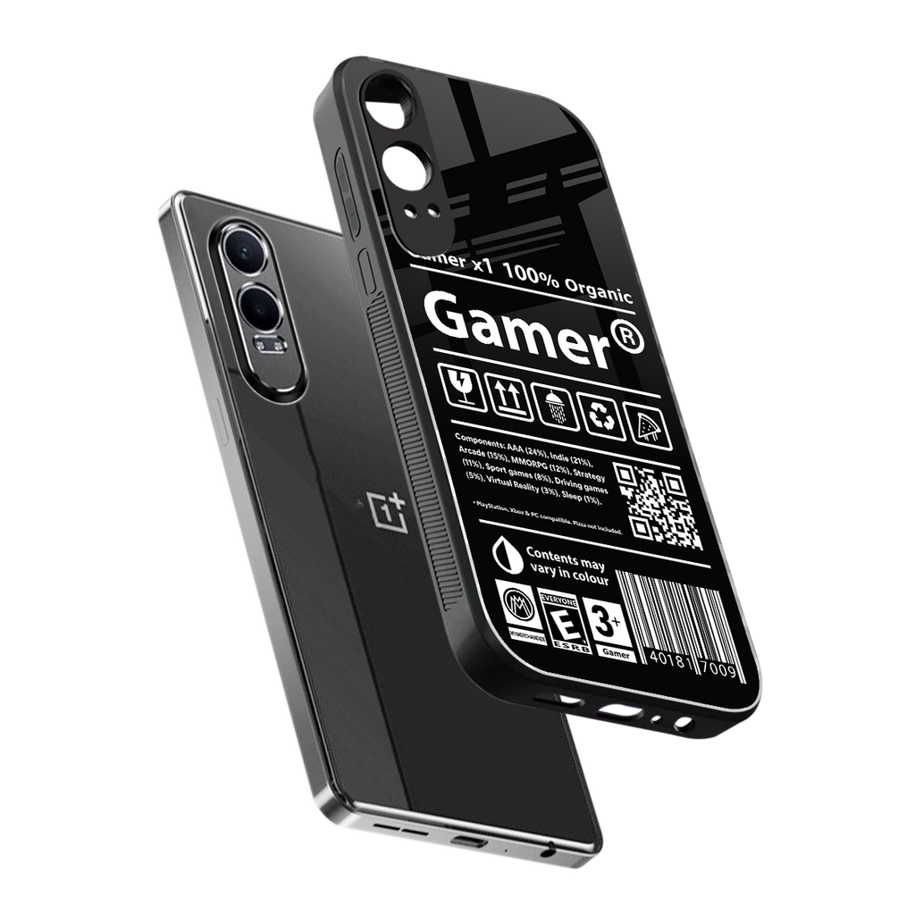 gamer back phone cover | glass case for oneplus nord ce 4 lite