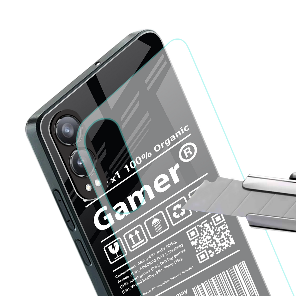 gamer back phone cover | glass case for oneplus nord ce 4 lite