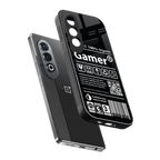 gamer back phone cover | glass case for oneplus nord ce 4