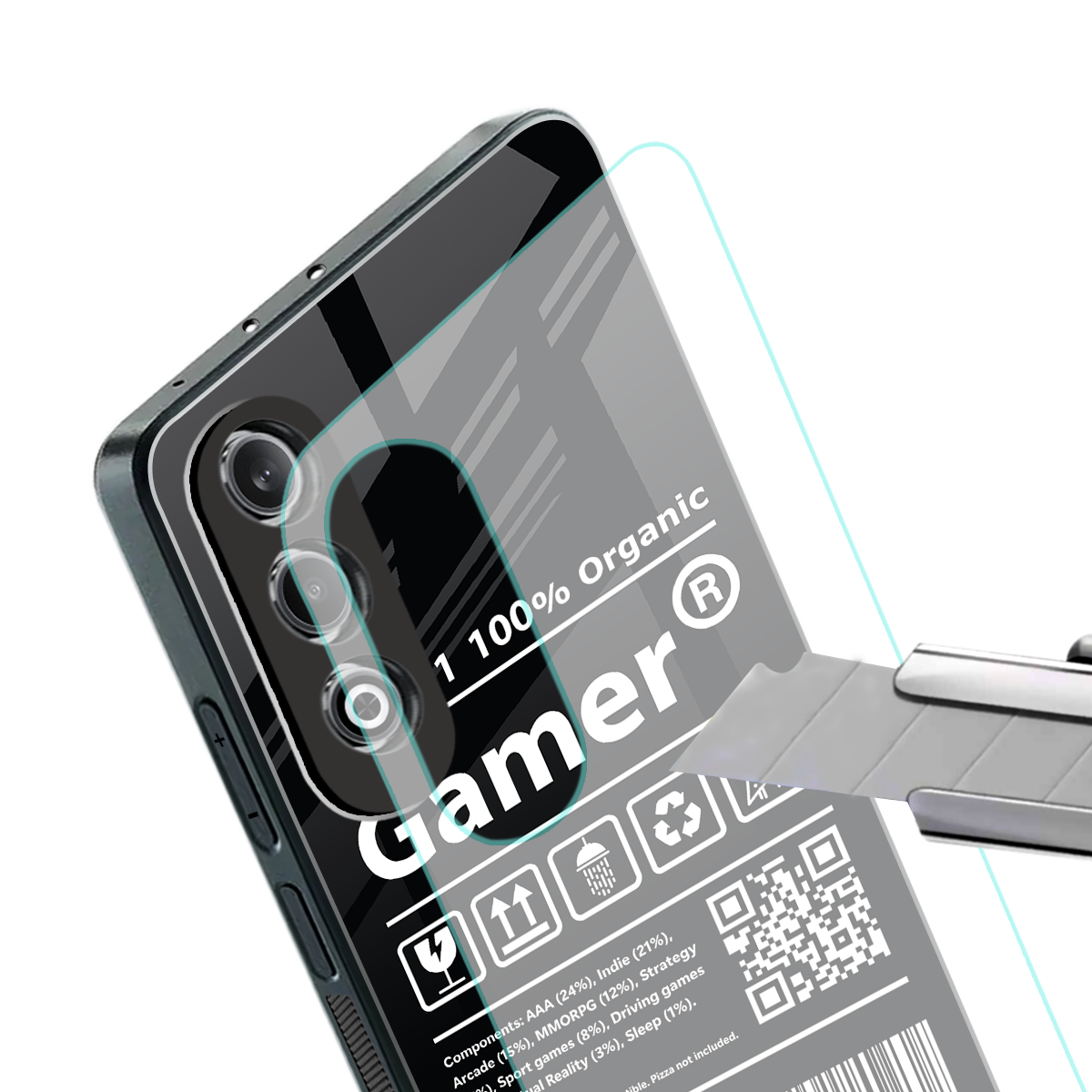 gamer back phone cover | glass case for oneplus nord ce 4