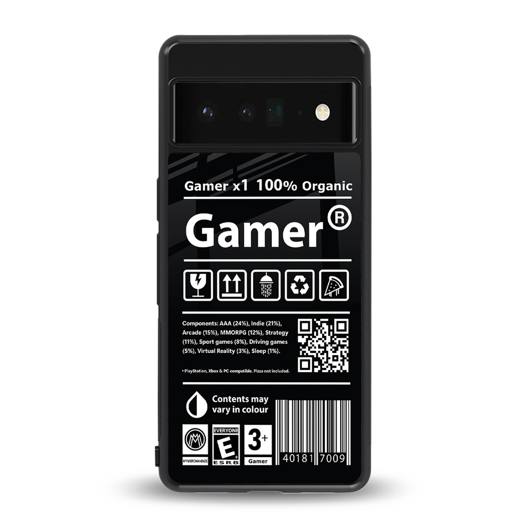 gamer back phone cover | glass case for google pixel 6 pro