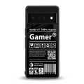 gamer back phone cover | glass case for google pixel 6 pro