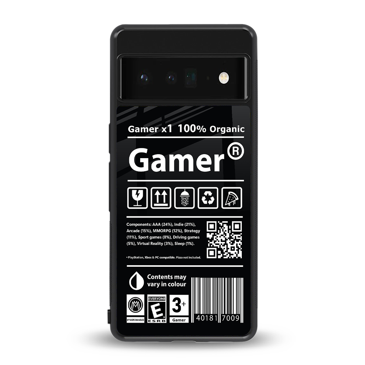 gamer back phone cover | glass case for google pixel 6 pro