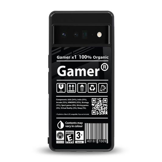 gamer back phone cover | glass case for google pixel 6 pro