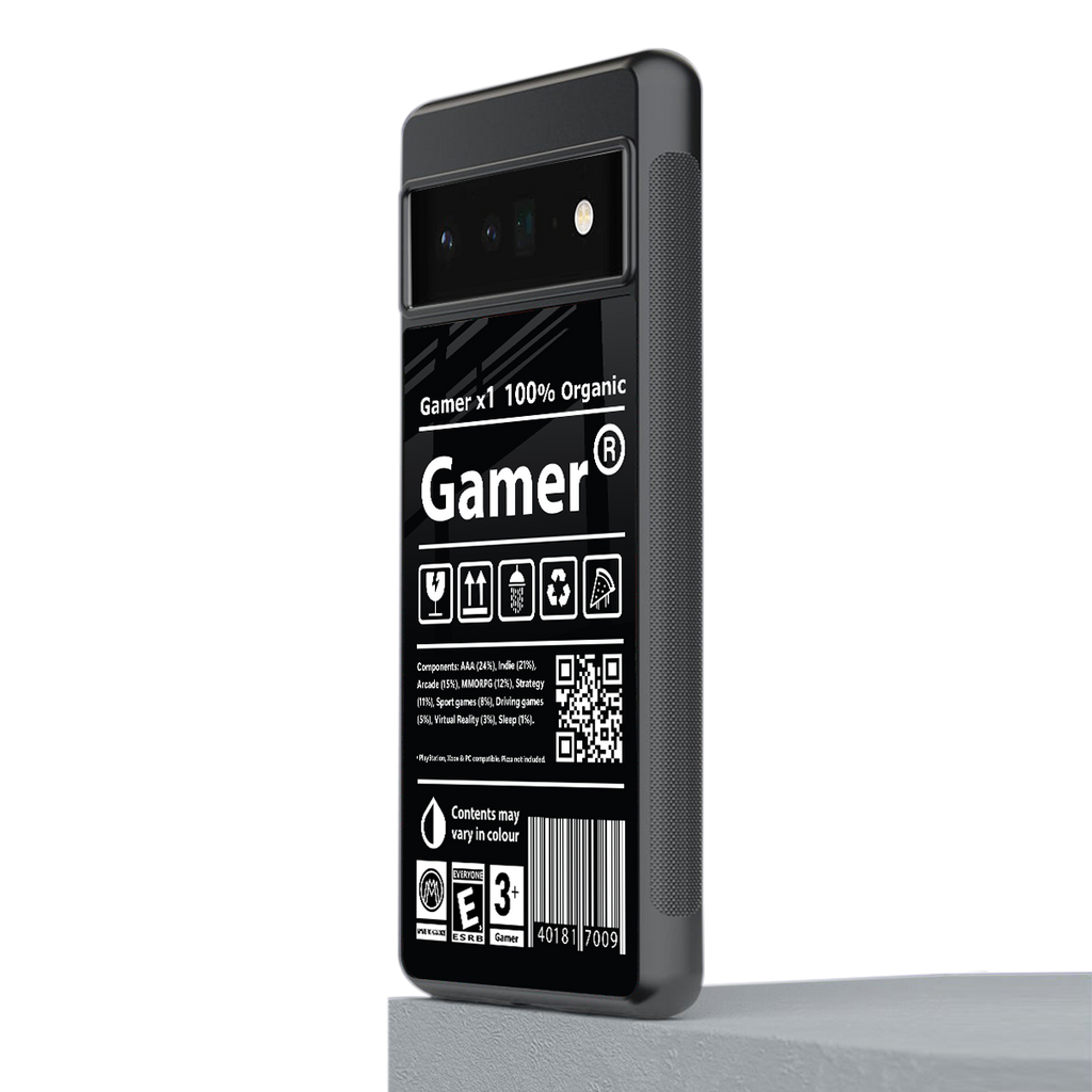 gamer back phone cover | glass case for google pixel 6 pro