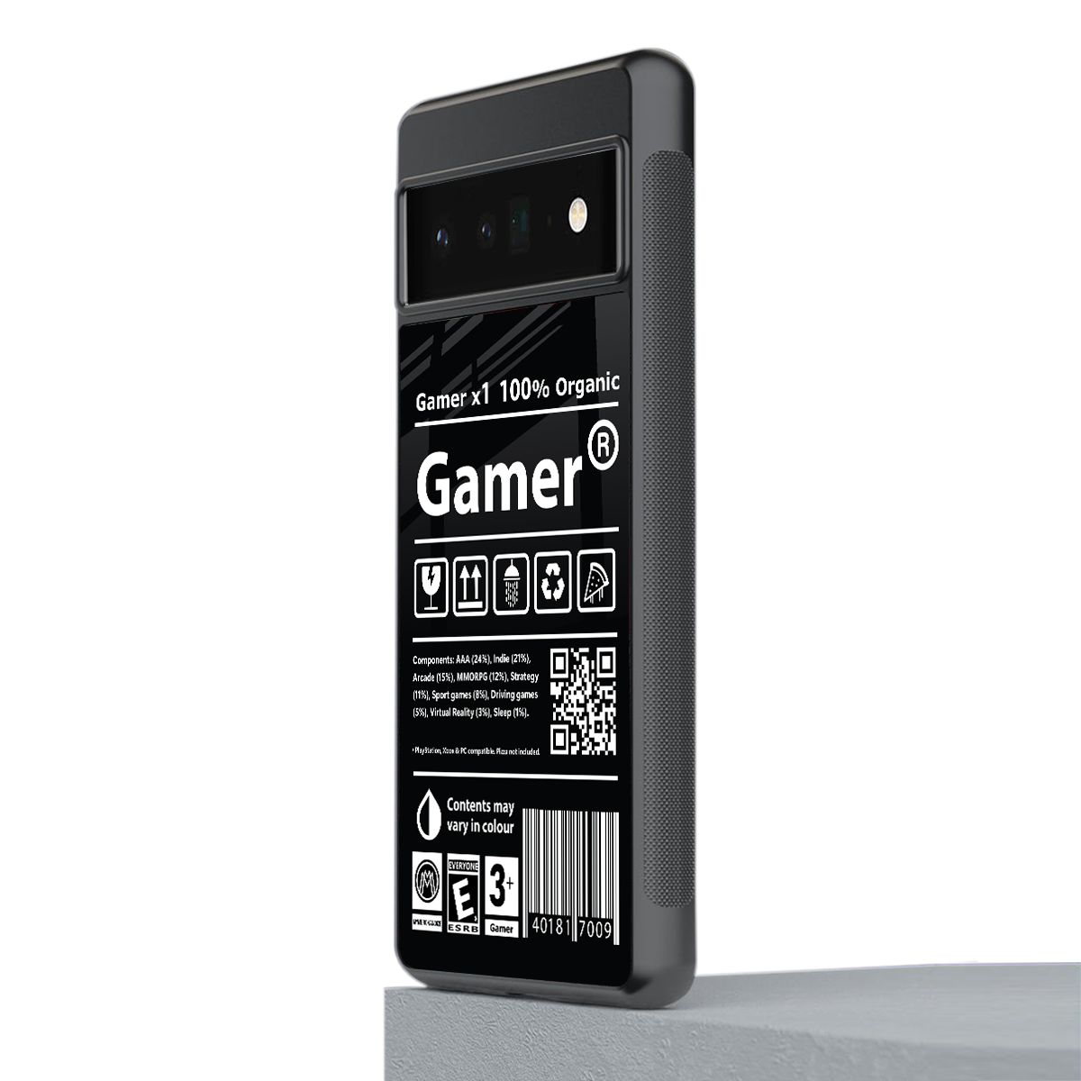 gamer back phone cover | glass case for google pixel 6 pro
