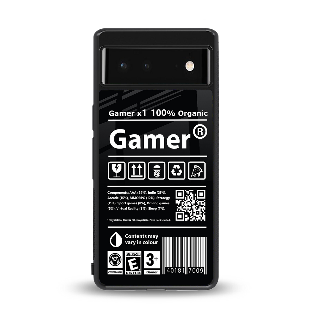 gamer back phone cover | glass case for google pixel 6