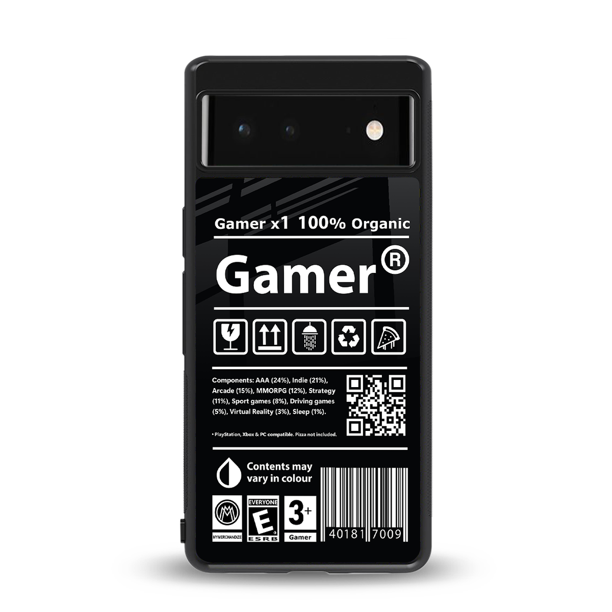 gamer back phone cover | glass case for google pixel 6