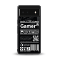 gamer back phone cover | glass case for Google Pixel 6A