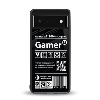 gamer back phone cover | glass case for Google Pixel 6A