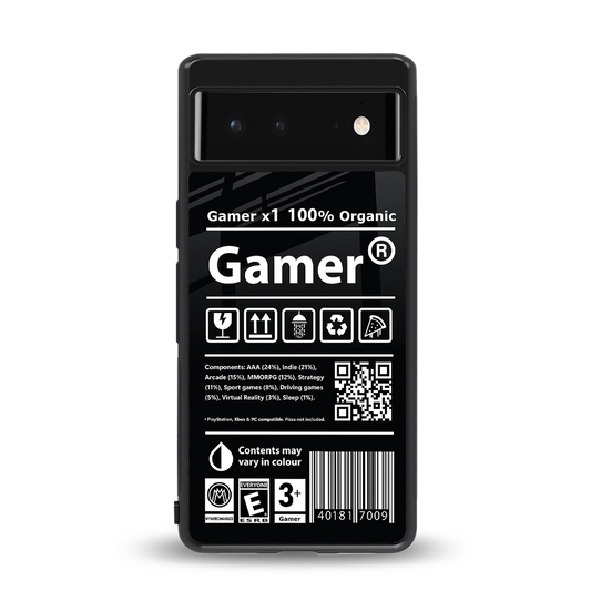gamer back phone cover | glass case for Google Pixel 6A