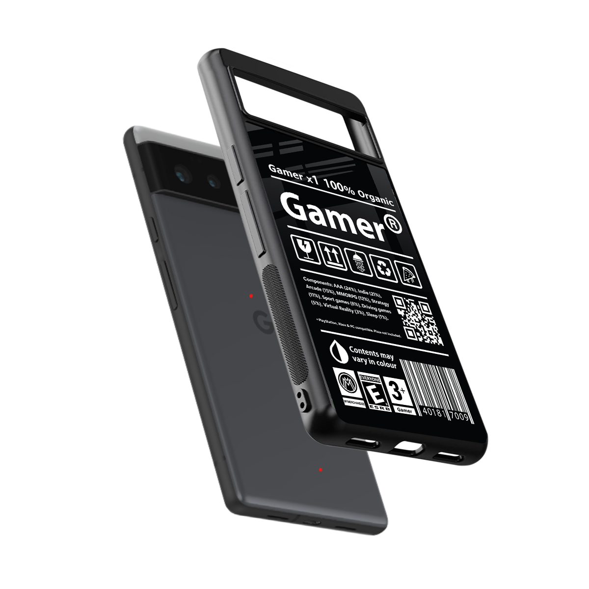 gamer back phone cover | glass case for google pixel 6