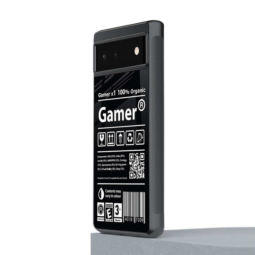 gamer back phone cover | glass case for google pixel 6