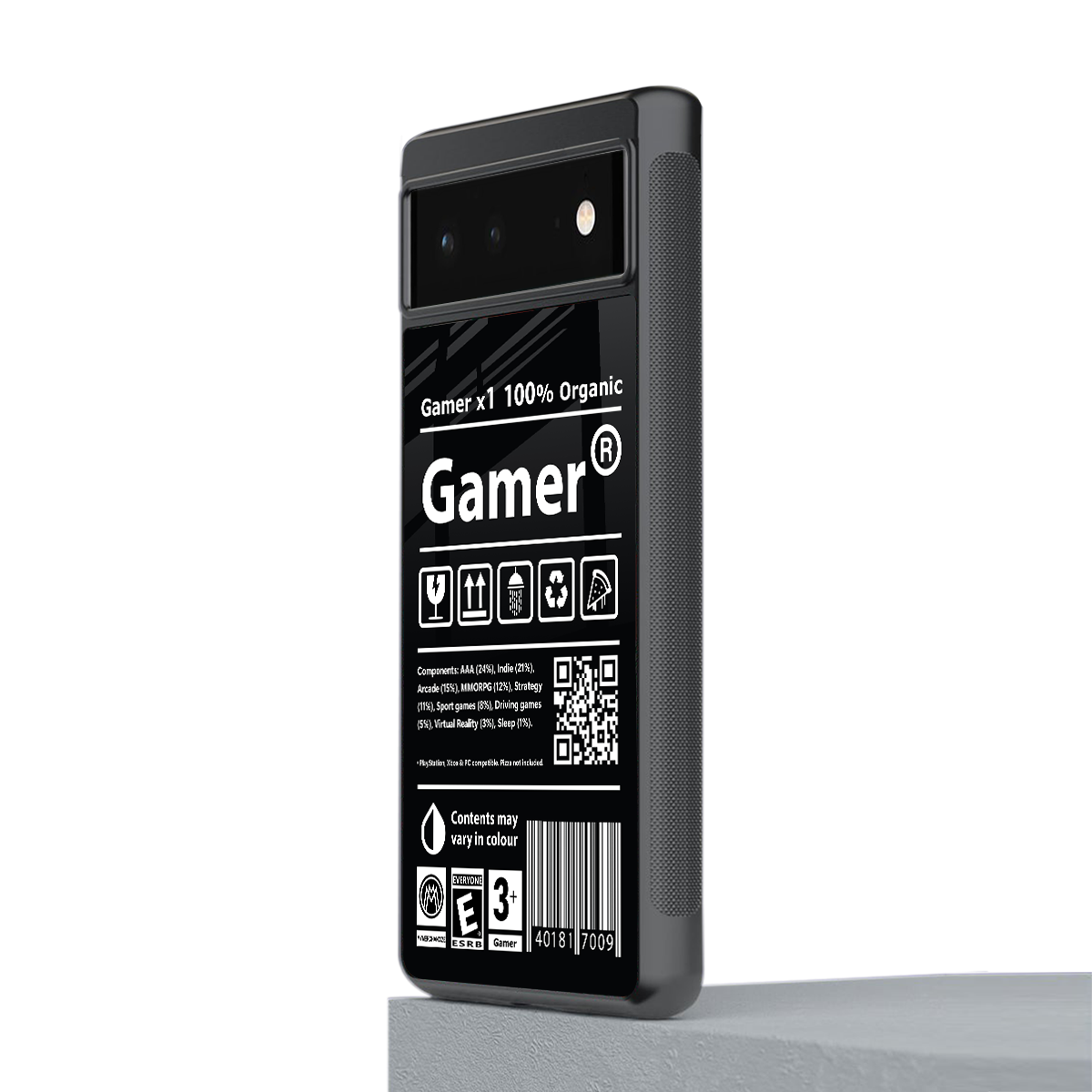 gamer back phone cover | glass case for google pixel 6