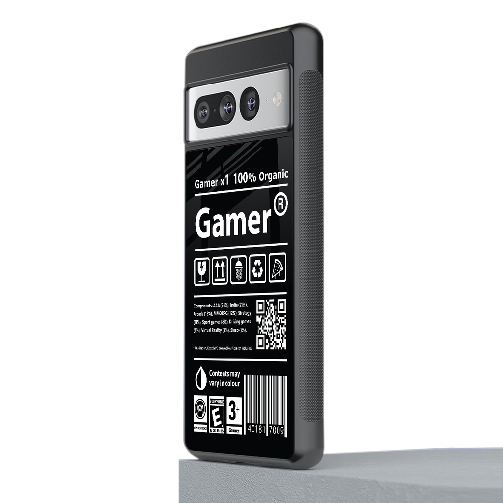 gamer back phone cover | glass case for google pixel 7 pro