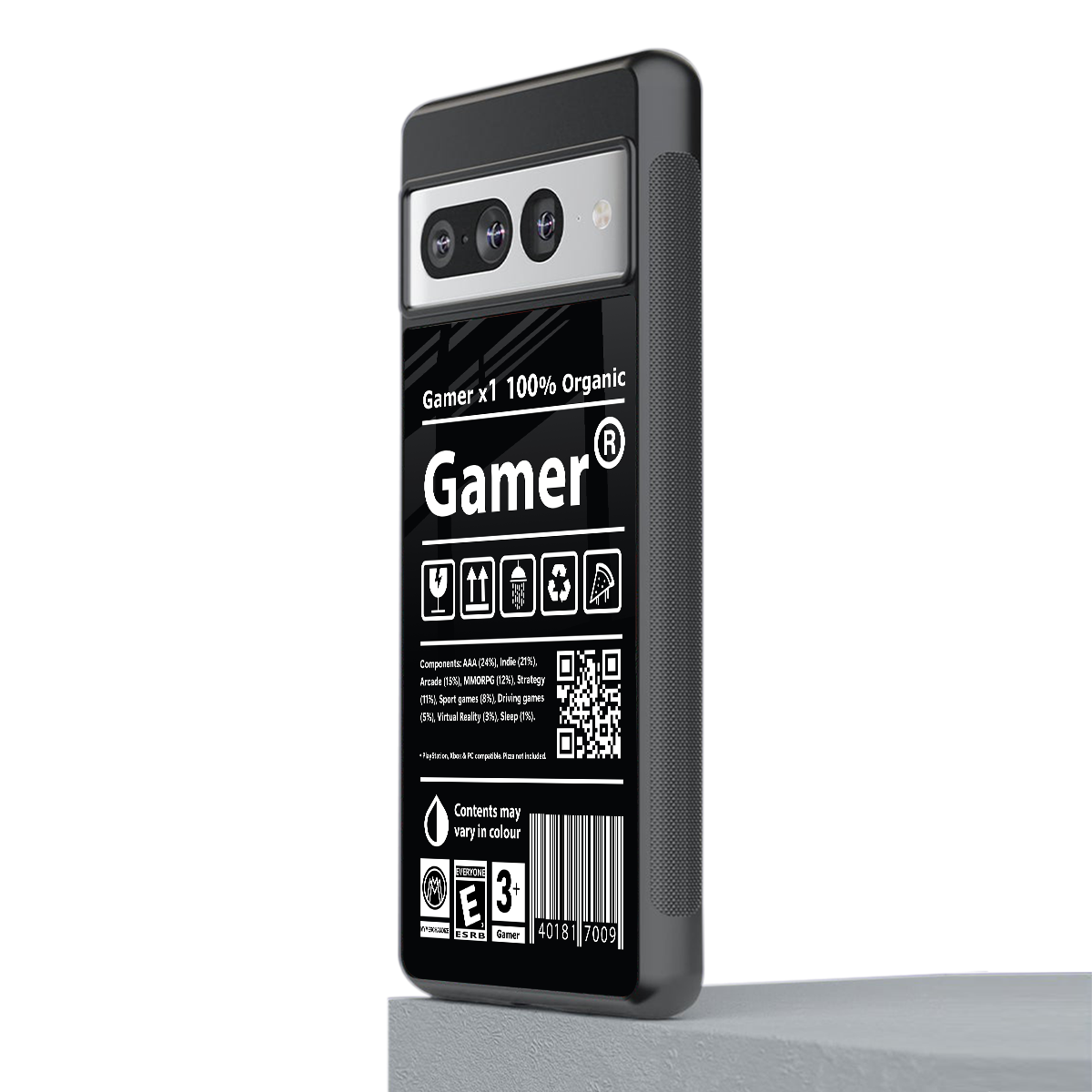 gamer back phone cover | glass case for google pixel 7 pro