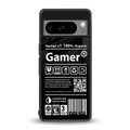 gamer back phone cover | glass case for google pixel 8 pro