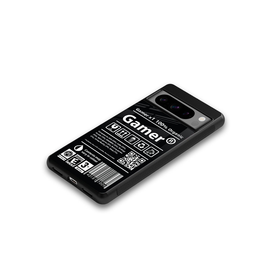 gamer back phone cover | glass case for google pixel 8 pro