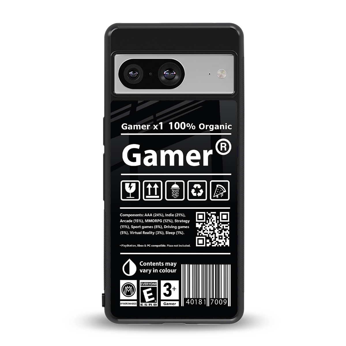 gamer back phone cover | glass case for Google Pixel 8