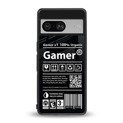 gamer back phone cover | glass case for Google Pixel 8