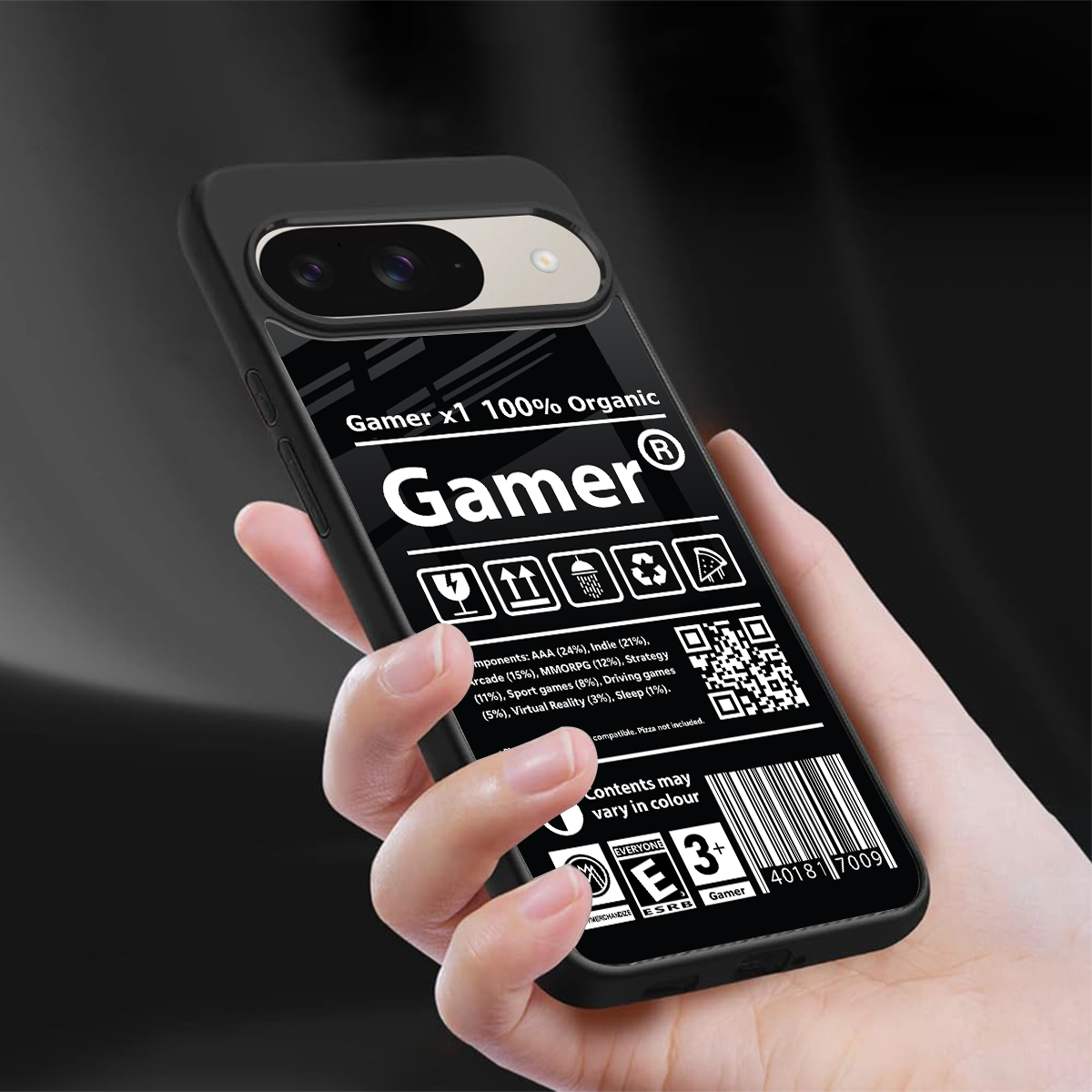 gamer back phone cover | glass case for google pixel 9