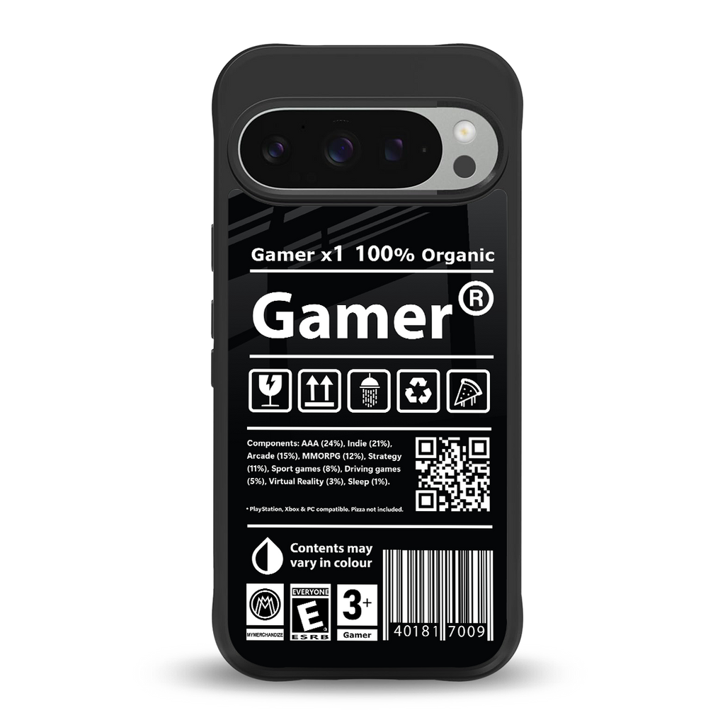 gamer back phone cover | glass case for google pixel 9 pro xl
