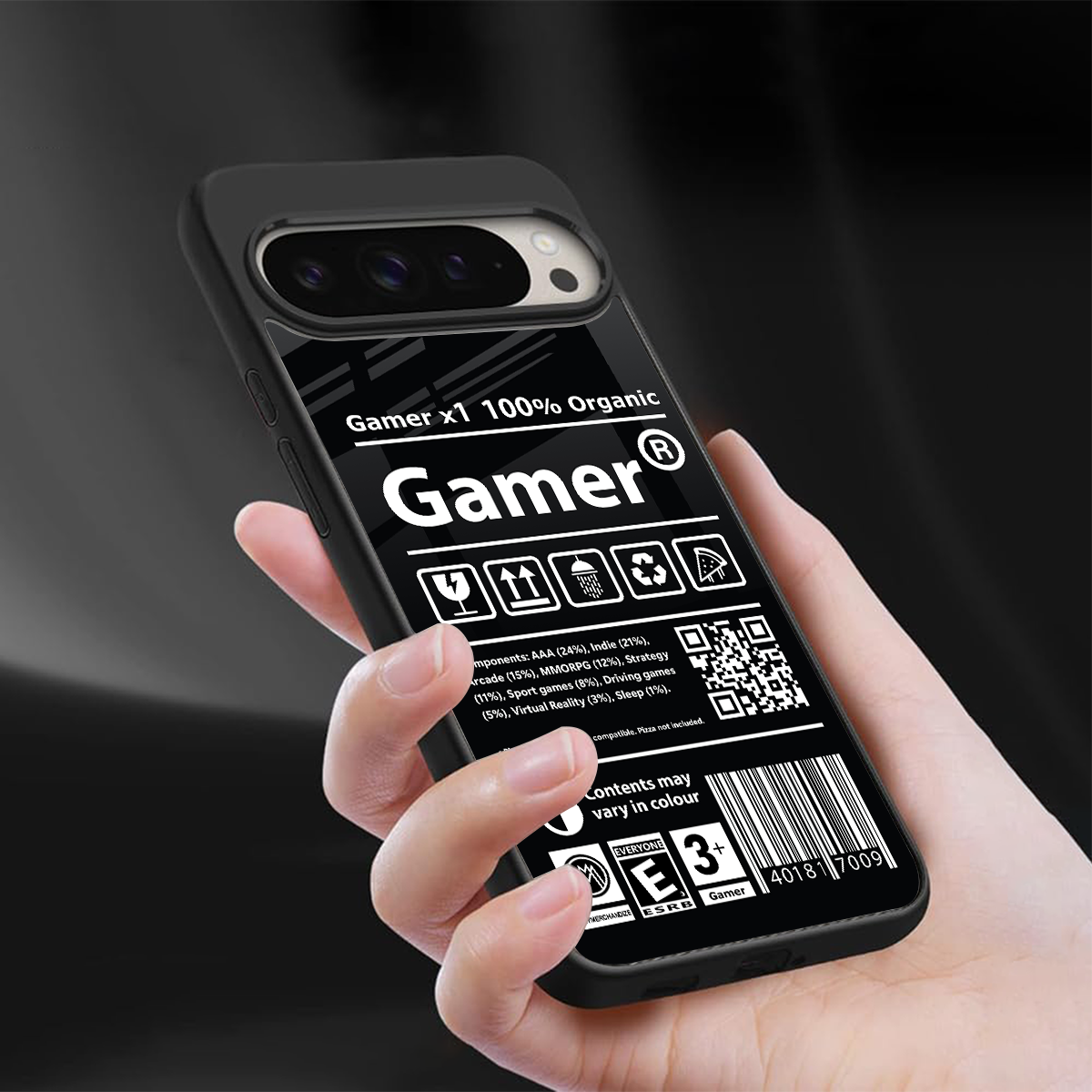 gamer back phone cover | glass case for google pixel 9 pro xl