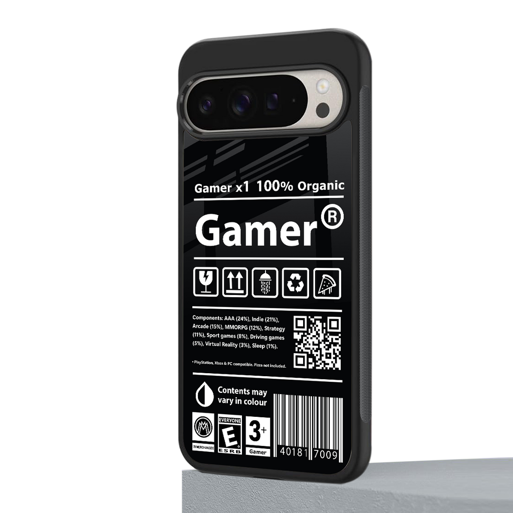 gamer back phone cover | glass case for google pixel 9 pro