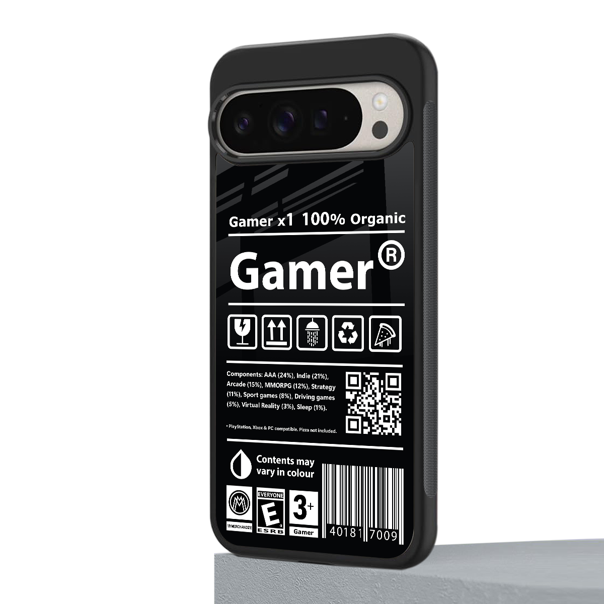 gamer back phone cover | glass case for google pixel 9 pro xl