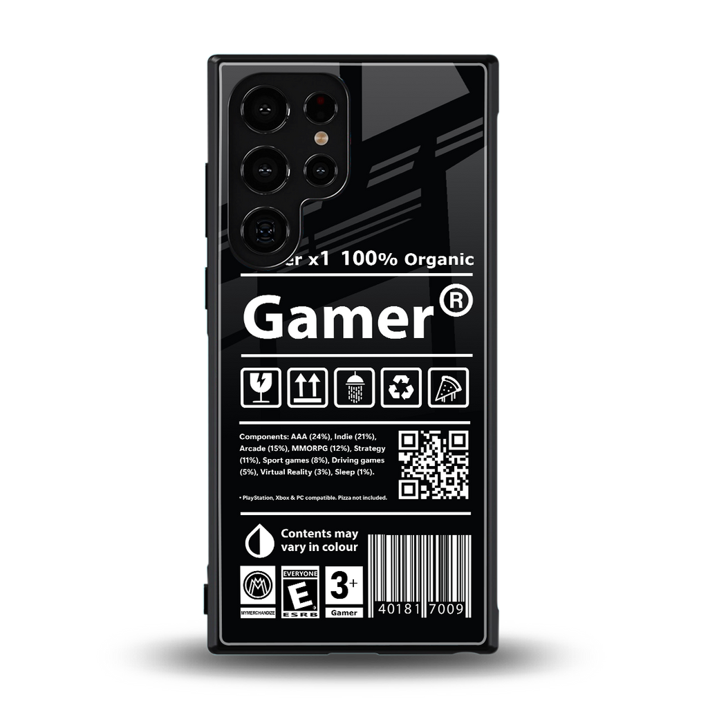 gamer back phone cover | glass case for samsung galaxy s23 ultra