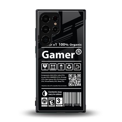 gamer back phone cover | glass case for samsung galaxy s23 ultra