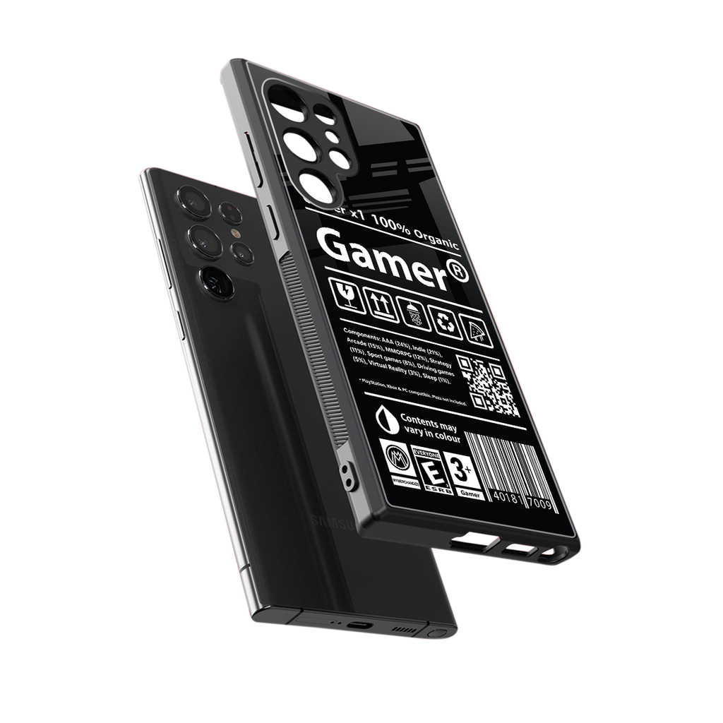 gamer back phone cover | glass case for samsung galaxy s23 ultra