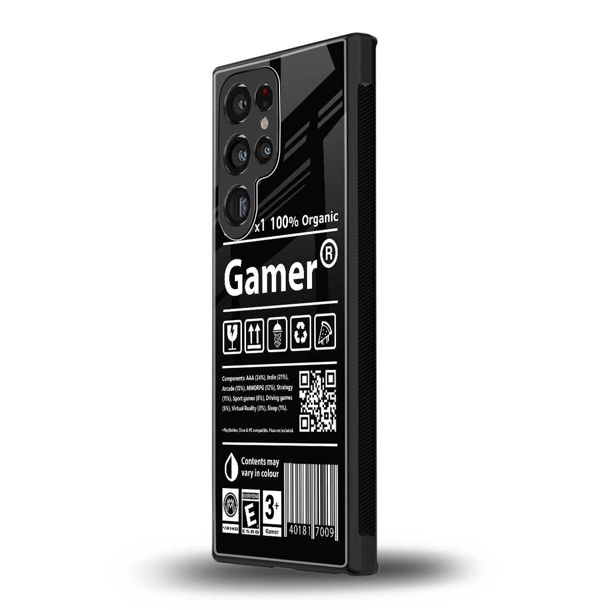 gamer back phone cover | glass case for samsung galaxy s23 ultra