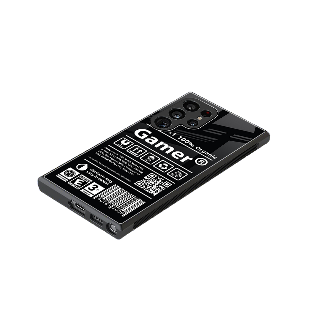 gamer back phone cover | glass case for samsung galaxy s23 ultra