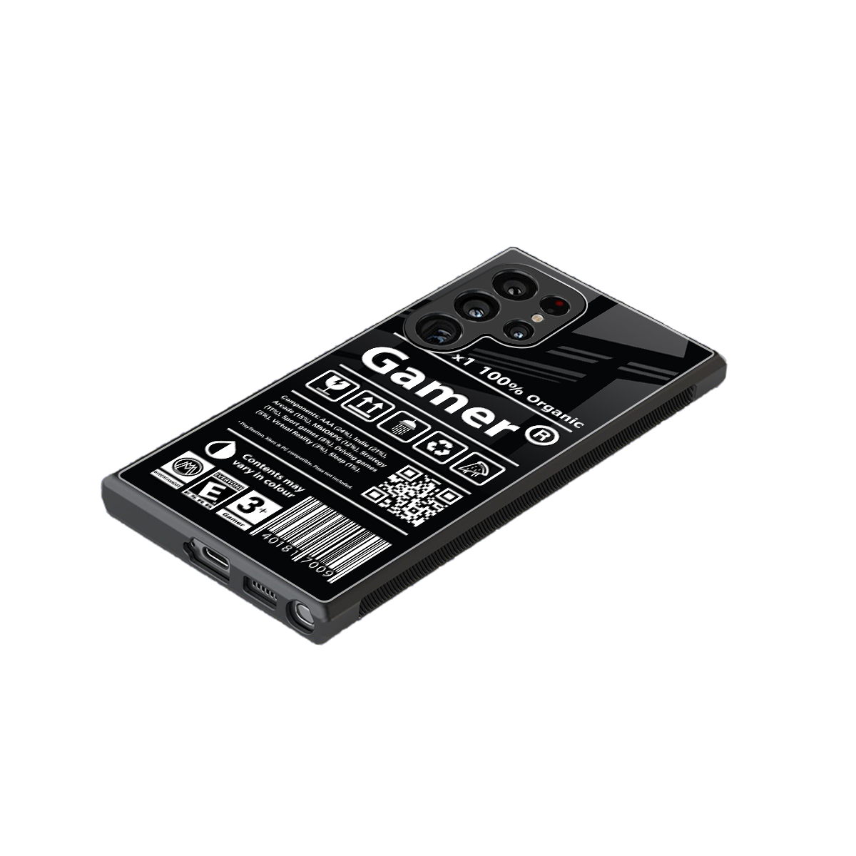 gamer back phone cover | glass case for samsung galaxy s23 ultra