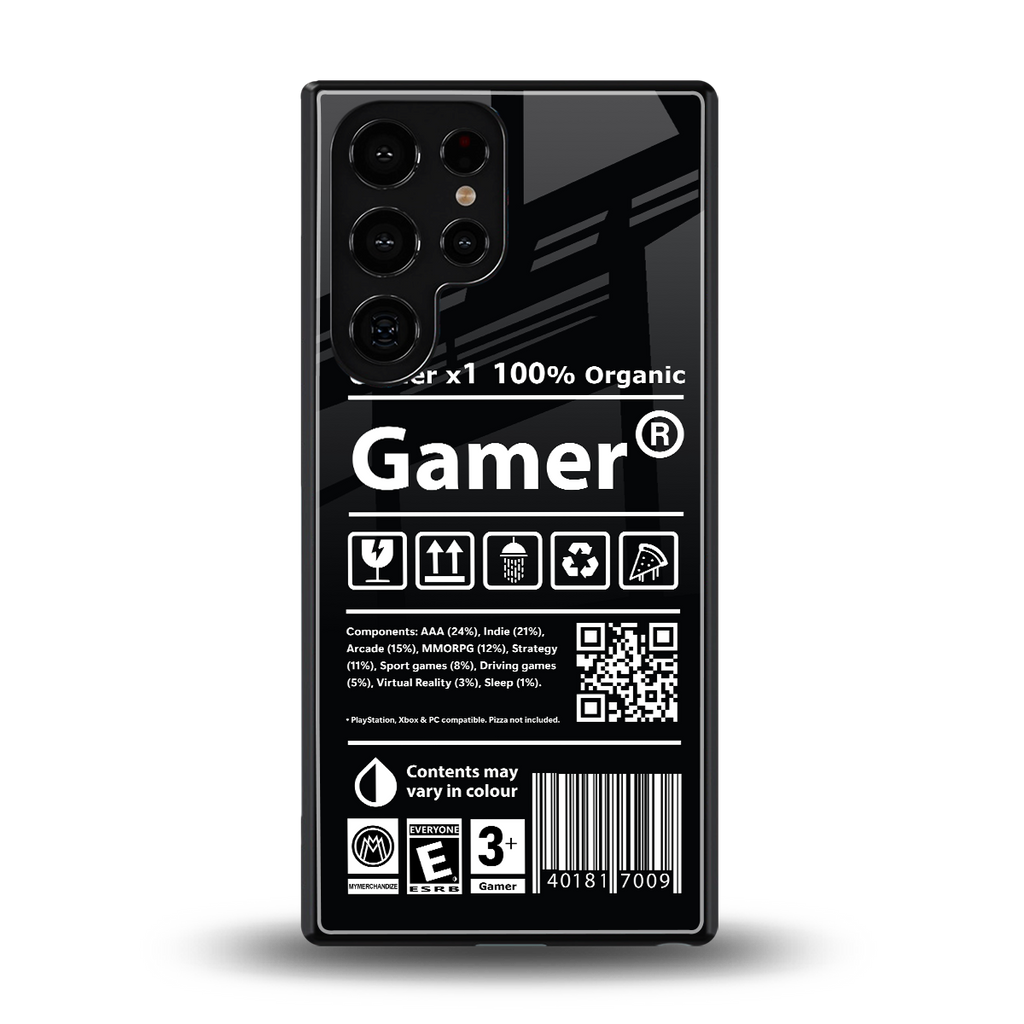 gamer back phone cover | glass case for samsung galaxy s25 ultra