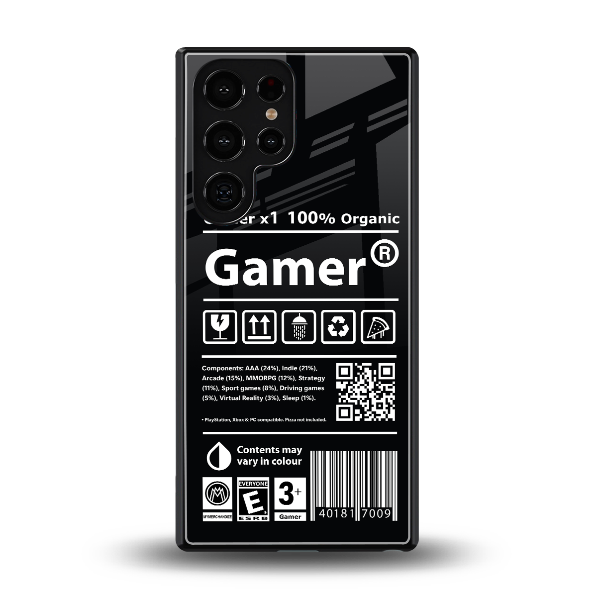 gamer back phone cover | glass case for samsung galaxy s25 ultra
